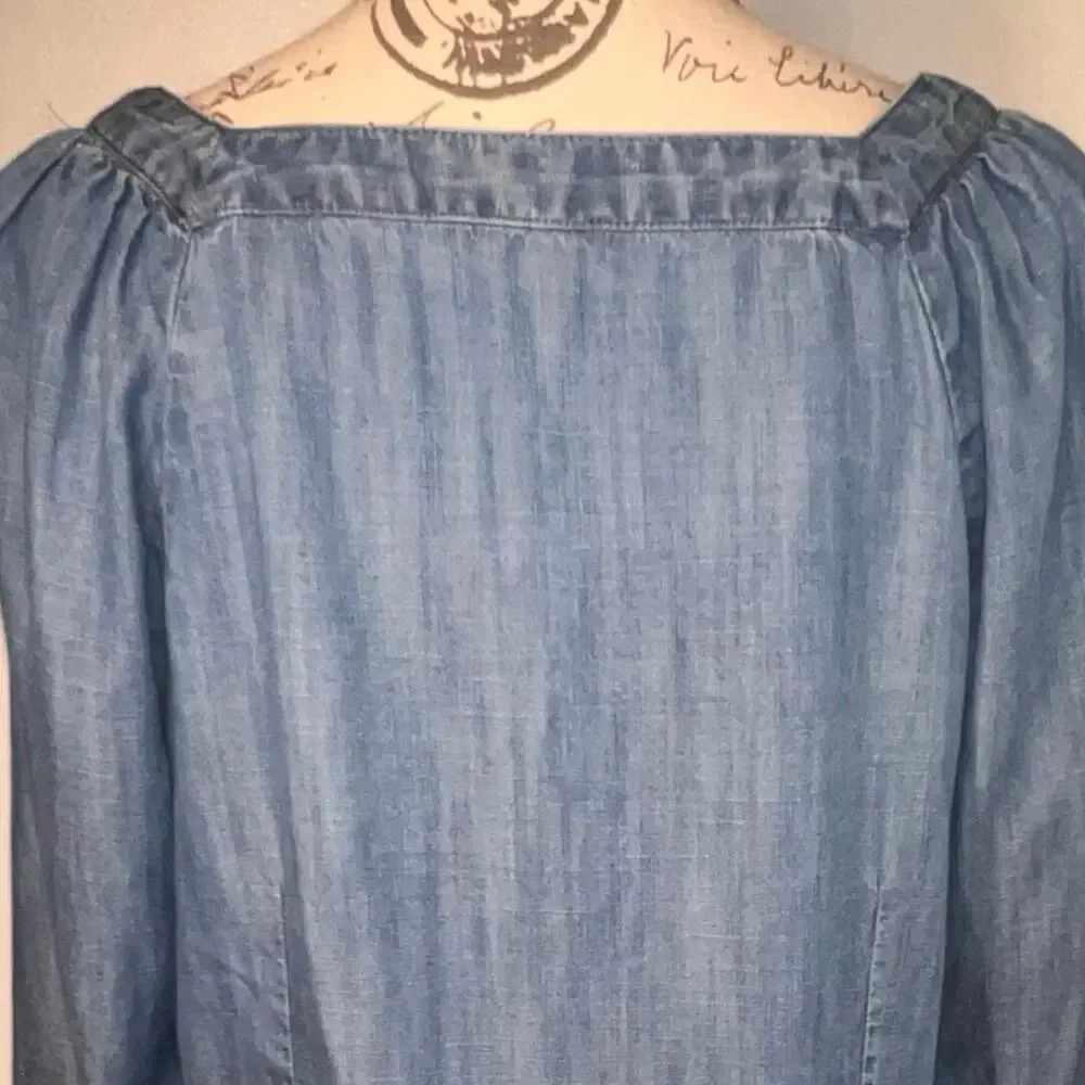 Talbots, L,Tensile Lyocell Button Front Long Slee… - image 4